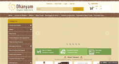 Desktop Screenshot of dhanyam.in